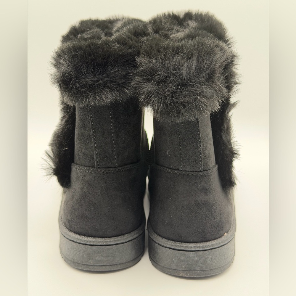 Brand New Women's SO Paulina Black Faux Fur-Lined Winter Boots Size 8.5 - Picture 6 of 15
